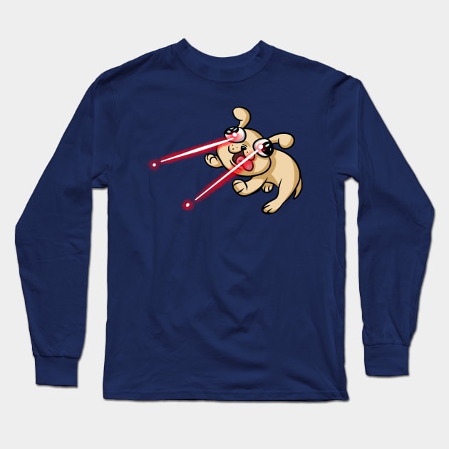 Laser Puppy Long Sleeve T-Shirt by Crownflame